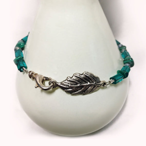 Abalone Bracelet with Malachite & Crystals