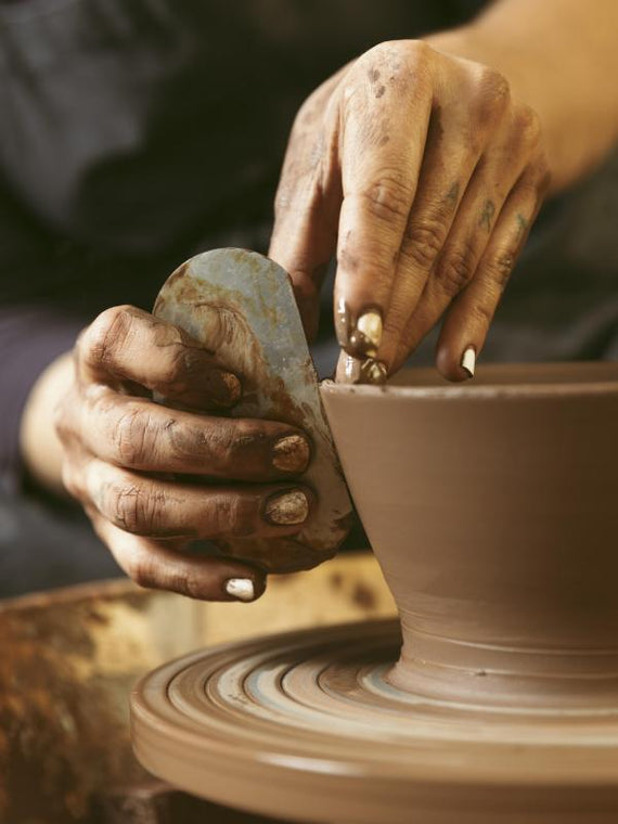 Making pottery