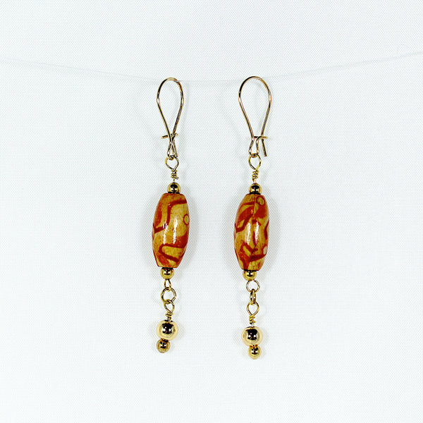 Boucles d'oreilles rêve mandarine